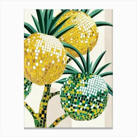 Mosaic Pineapples Canvas Print