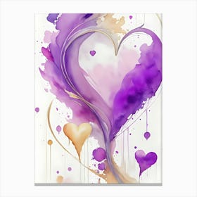 Purple Heart Canvas Print