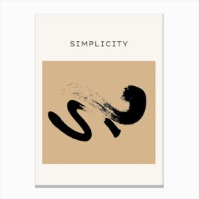 Simplicity 2 Canvas Print