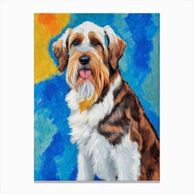Otterhound 2 Fauvist Style dog Canvas Print