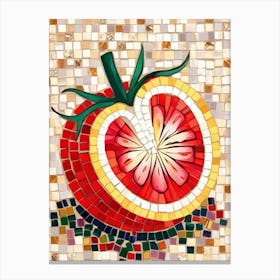 Tomato Mosaic Art Canvas Print