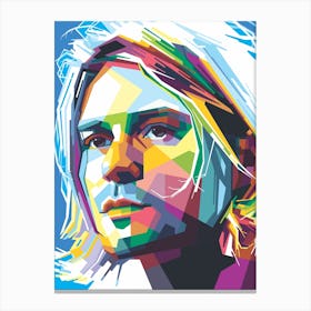 Kurt Cobain WPAP Canvas Print