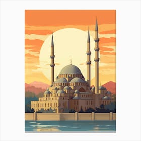 Sleymaniye Mosque Art Deco 2 Canvas Print
