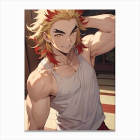 Demon Slayer Kyojuro Rengoku (30) 1 Canvas Print