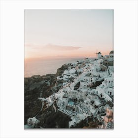 Santorini Sunset Canvas Print