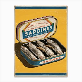 Sardines in a tin Canvas Print