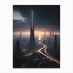 AI World Canvas Print