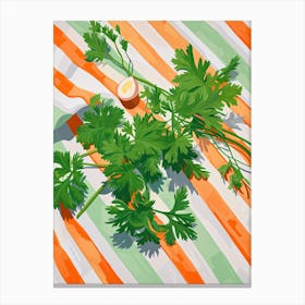 Parsley Summer Illustration 4 Canvas Print