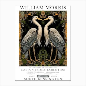 William Morris Exhibitions Birds Series Canvas Print