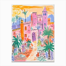 Riyadh, Dreamy Storybook Illustration 8 Canvas Print