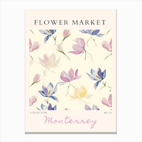 Flower Market Monterey Canvas Print