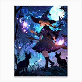 Witch In The Forest 4 Canvas Print