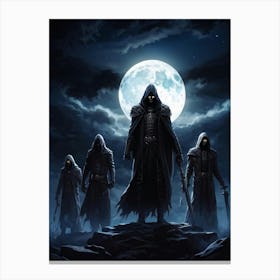 The Rising Undead In The Full Moon (34) Canvas Print