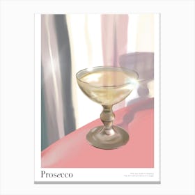 Prosseco Illustrated Print Canvas Print