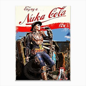 Enjoy A Nuka Cola Canvas Print