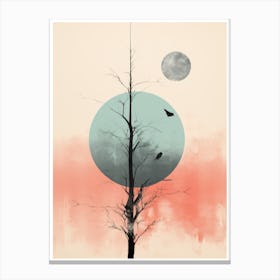 Crows On A Tree Canvas Print