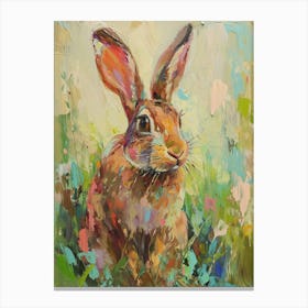 Tan Rabbit Painting 2 Canvas Print