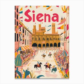 Aihrgdesign A 1970s Inspired Travel Poster For Siena Depictin 998f1b35 741d 4d01 B9d1 8ee2540bb915 1 Canvas Print