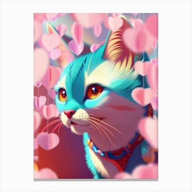 Valentine Kitten 1 Canvas Print