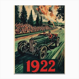 Aihrgdesign A Vintage Sports Poster For A 1922 Automobile Ral E182a2e3 Deb6 4f4a 8400 2aec5e6aa632 1 Canvas Print