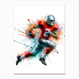 American Football Player Canvas Print