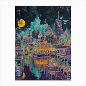 Mardi Gras World Painting 4 Canvas Print