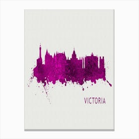 Victoria Canada City Purple Canvas Print