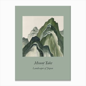 Landscapes Of Japan Mount Yake 76 Canvas Print