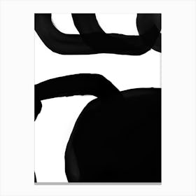 Black And White Painting Canvas Print