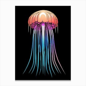 Comb Jellyfish Pop Art Style 2 Canvas Print
