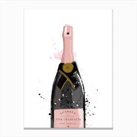 Pink Champagne Canvas Print