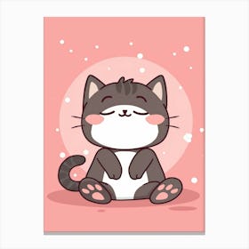 Cat Meditating 1 Canvas Print