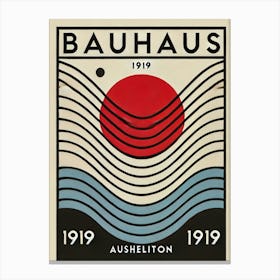 Bauhaus exhibitio poster Stampe su tela