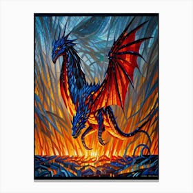 Dragons Of Fire 2 Canvas Print