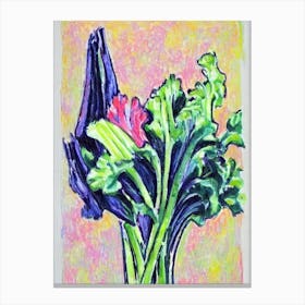 Celery Fauvist vegetable Canvas Print