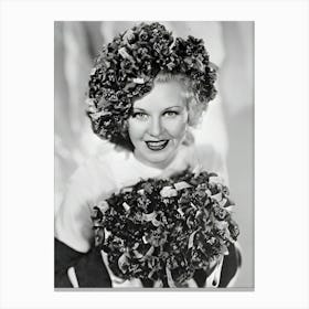 Ginger Rogers Decorated In Buddy Poppies Canvas Print