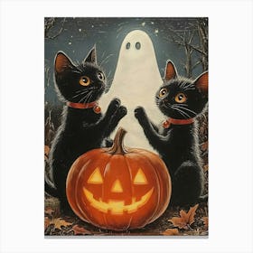 Halloween Cats Canvas Print