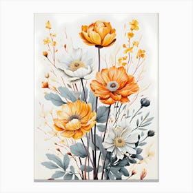 Dawn S Embrace Ethereal Floral Awakening Canvas Print