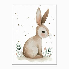 Tans Rabbit Kids Illustration 2 Canvas Print