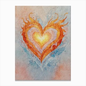 Heart Of Fire 19 Canvas Print