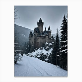 Castle In The Snow Spooky Woods Lienzos