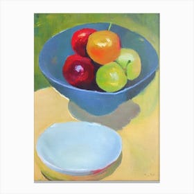 Sour Cherry Bowl Of fruit Canvas Print