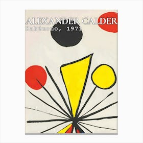 Alexander Calder, Kakomo, 1971 Canvas Print