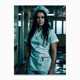 Trouble Sleeping In The Hospital-Call The Night Nurse - Reimagined 10 Canvas Print