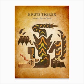 Brute Tigrex Vintage Canvas Print