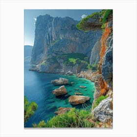 Cliffs Of Ibiza 3 Canvas Print