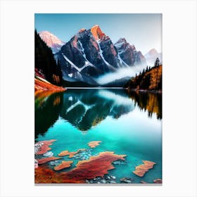 Sunrise Mountain Lake Canvas Print