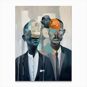 Two Men In Suits Canvas Print