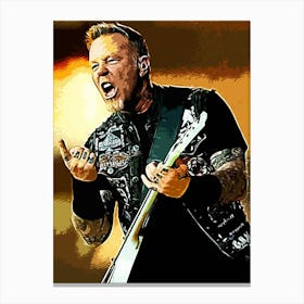 James Hetfield Metallichead band music 23 Canvas Print