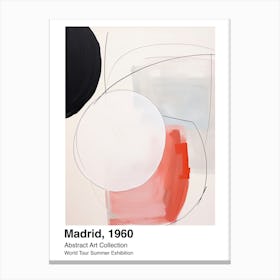 World Tour Exhibition, Abstract Art, Madrid, 1960 1 Canvas Print